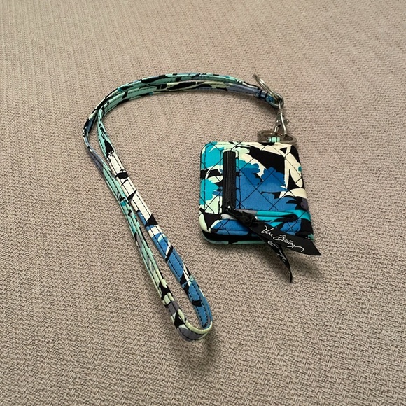 Vera Bradley Fabric Lanyard with Double ID Window Wallet - Picture 12 of 12